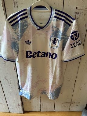 Adidas Originals Player Issue Aston Villa Soccer Jersey BNWT. Men’s size Large